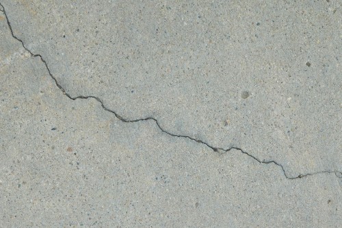 cracked concrete slab