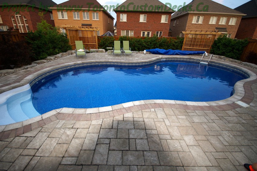 interlock brick pool surround