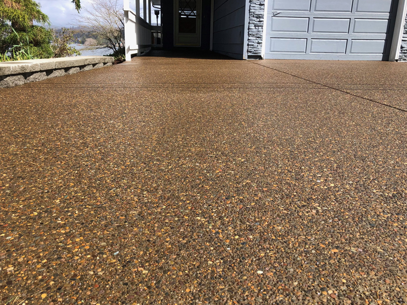 exposed agregate concrete finish