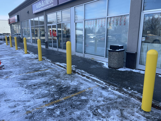 ottawa stamped conrete back patio classic wood stamp in brown