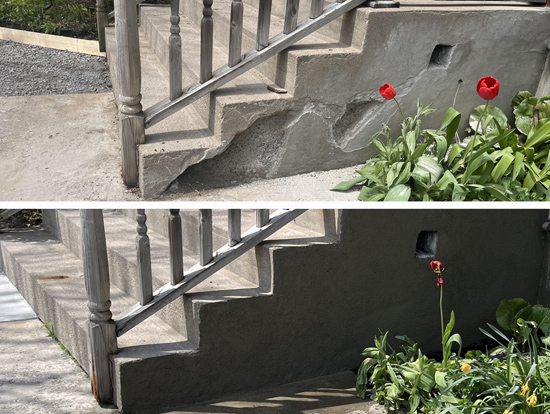concrete step repair