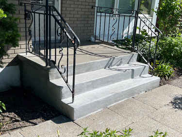 concrete curb patch repairs