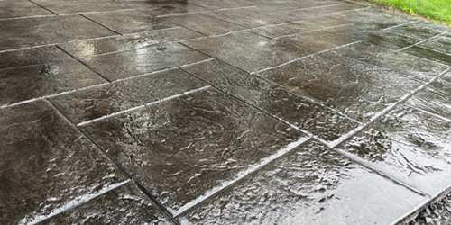 link to stamped concrete page