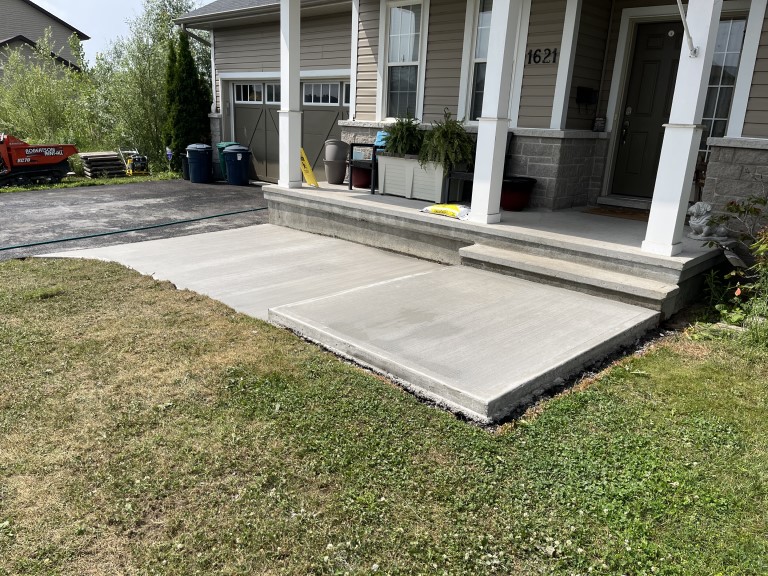 broom finish walkway greely