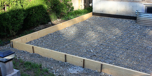 concrete forms for patio