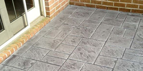 link to stamped concrete page