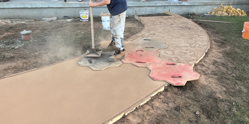 tamping concrete stamps